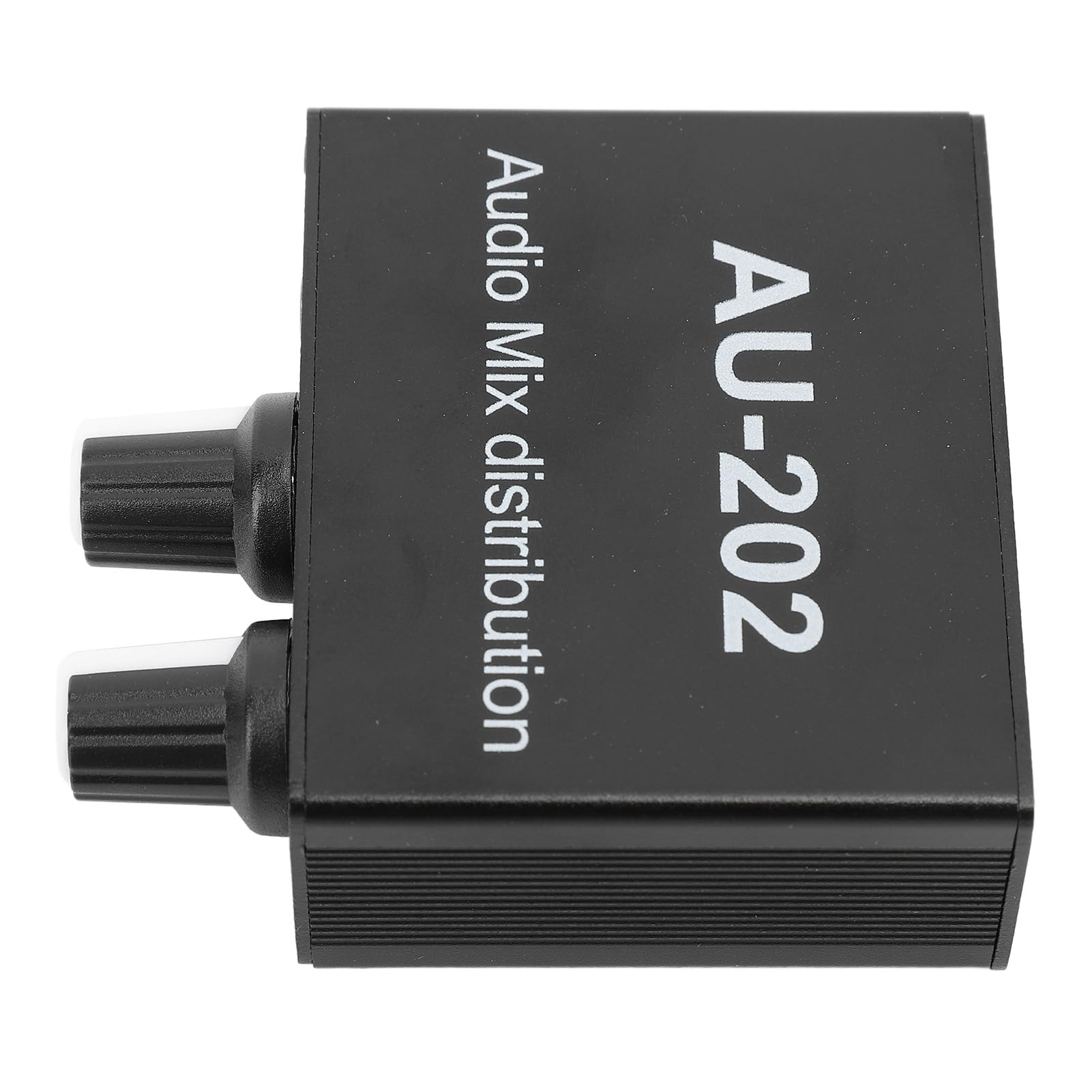 Mezclador Est¨¦reo 2 Canales, Entradas y Salidas 3,5 mm, Control Volumen Independiente, Bajo Ruido, Compatible con Auriculares, Alimentaci¨®n DC 5-24V