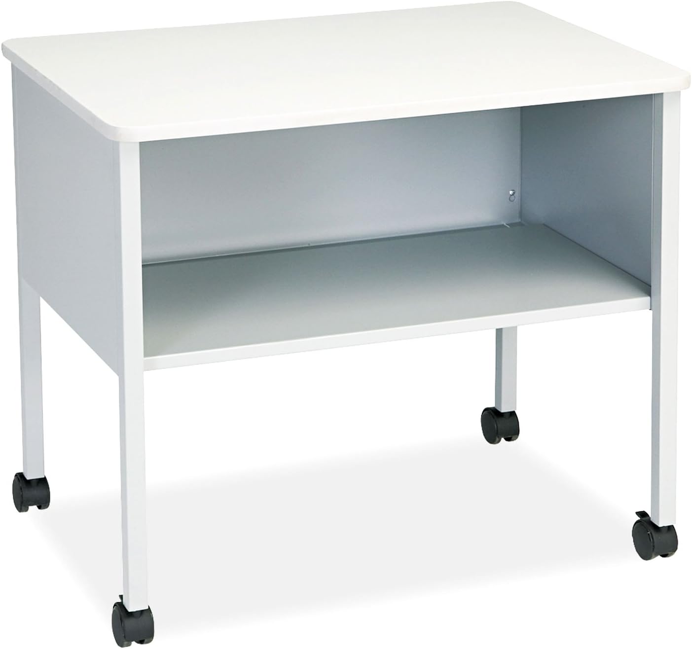 Safco Products Mobile Machine Stand W/Open Storage Shelf, 30W X 21D X 26-1/2H, Gray