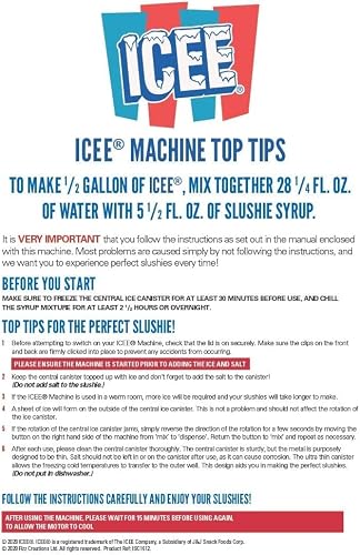 ICEE Slushie Machine. Genuine ICEE Home Countertop Slushie Maker & ICEE Syrup 4-Pack Bundle. - Thumbnail 5