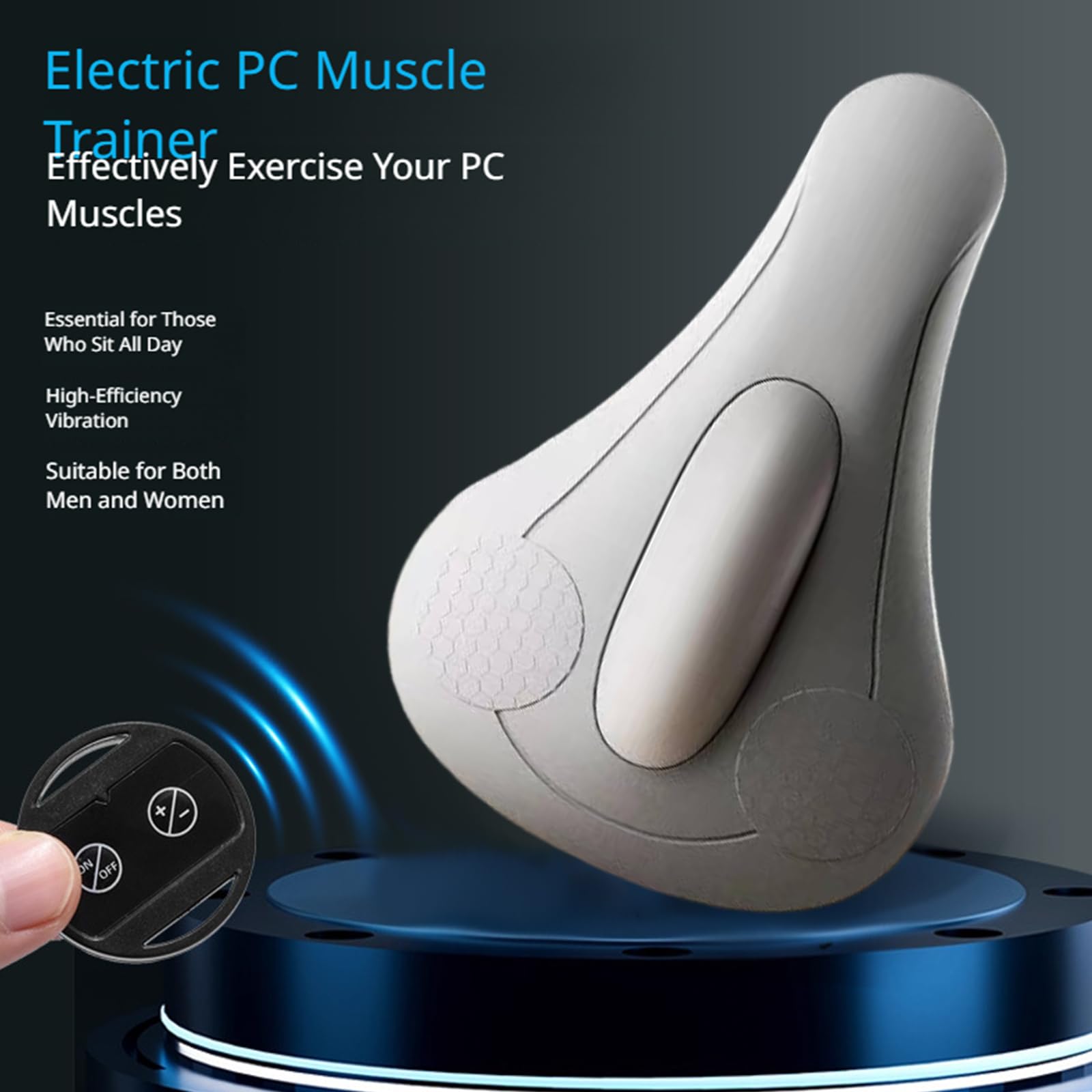 Entraîneur de Muscles du Plancher Pelvien pour Femmes et Hommes, Dispositifs d'Exercice du Pelvis avec 4 Modes de Fonctionnement, Contrôle à Distance Électrique pour Cuisses et Pelvis