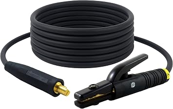 SUA - 200 Amp Welding Electrode Holder Lead Assembly - LC40 Connector - #2 AWG 100% Copper Cable 25 FEET