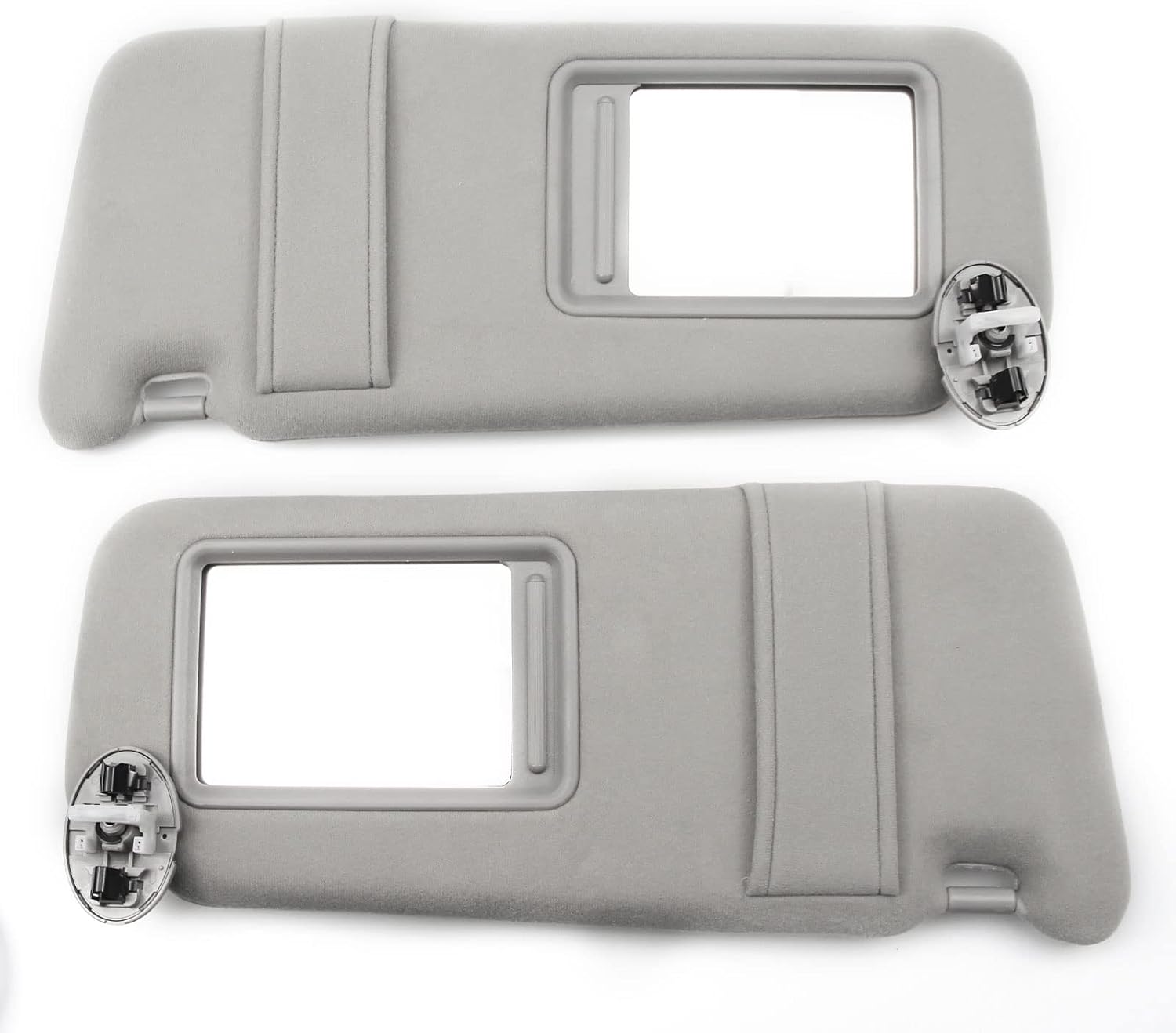 USTAR Pair Sun Visor Compatible with Toyota Camry 2006-2011 with Lights Replaces 74320-06800-B0 74310-06770-B0 (Gray)