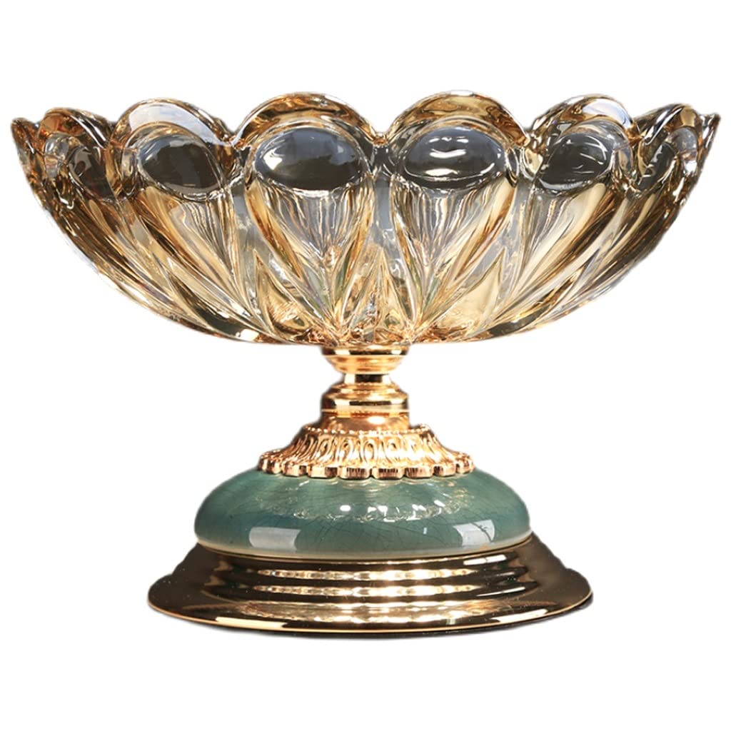 Patera na Owoce Miska na Owoce Kosz na Owoce Szklana miska owoców, eleganckie owoce naczynie koszyk owocowy, deser cukierki cukierki uchwyt do przechowywania do kuchennego kontuacyjny wystrój domu Sto