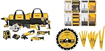 DEWALT 9-Tool 20V MAX Cordless Drill Combo Kit with 111PC MASTER SET DCK940D2 & DWA123AMQ4