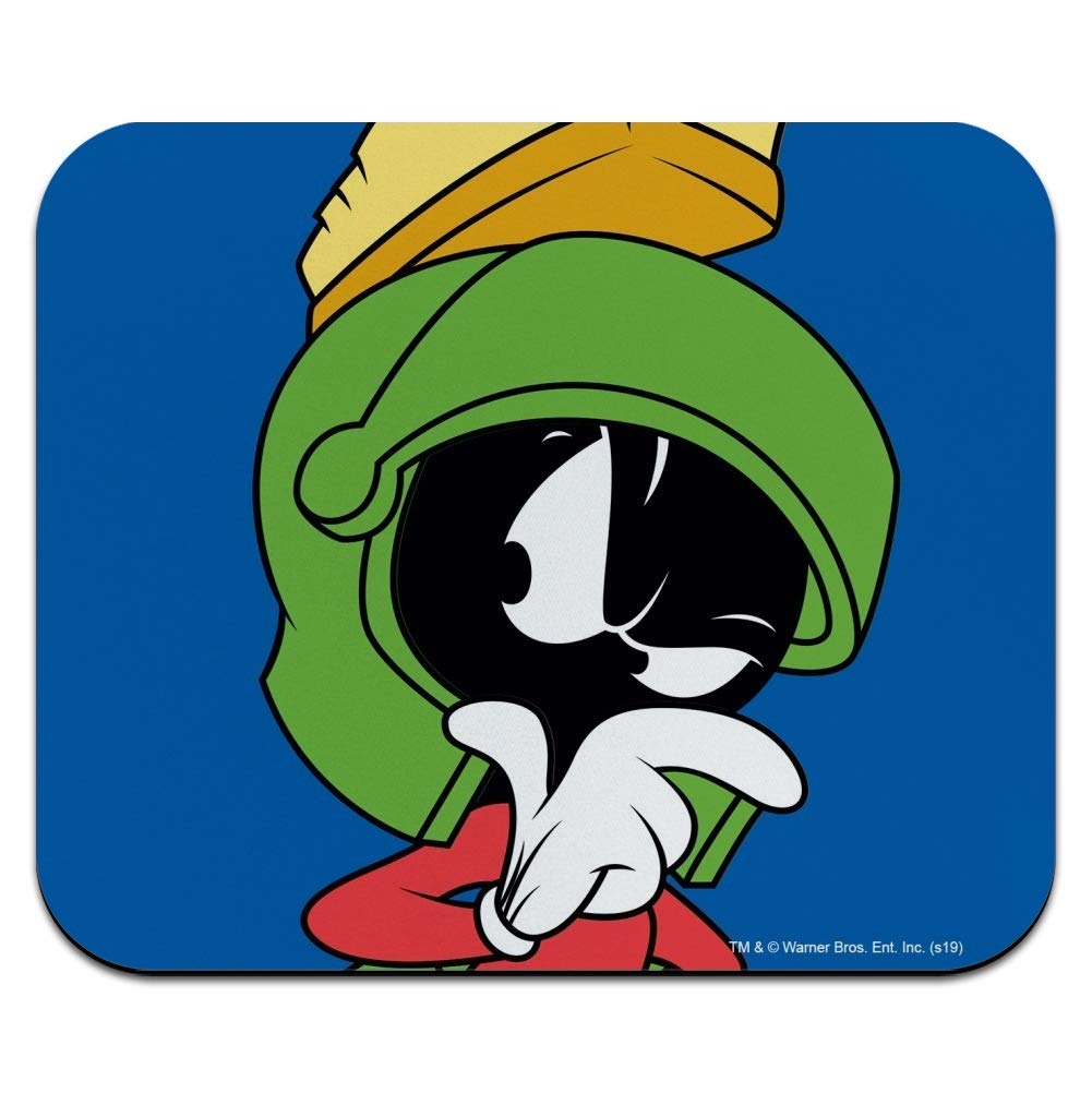 Looney Tunes Marvin The Martian Low Profile Thin Rubber Mouse Pad Mousepad