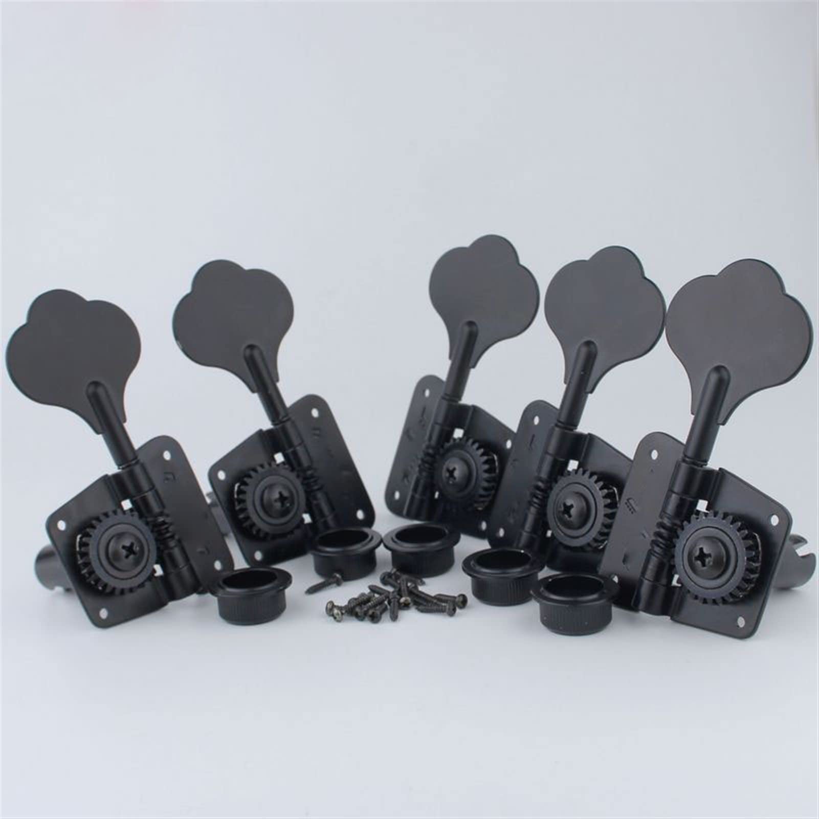 FLFL Clavijas afinación Cuerdas Guitarra Abra Las Cabezas De La Máquina De Bajos Eléctricos Tuning Tuning Peg Black para Bass (Color : 3R2L)