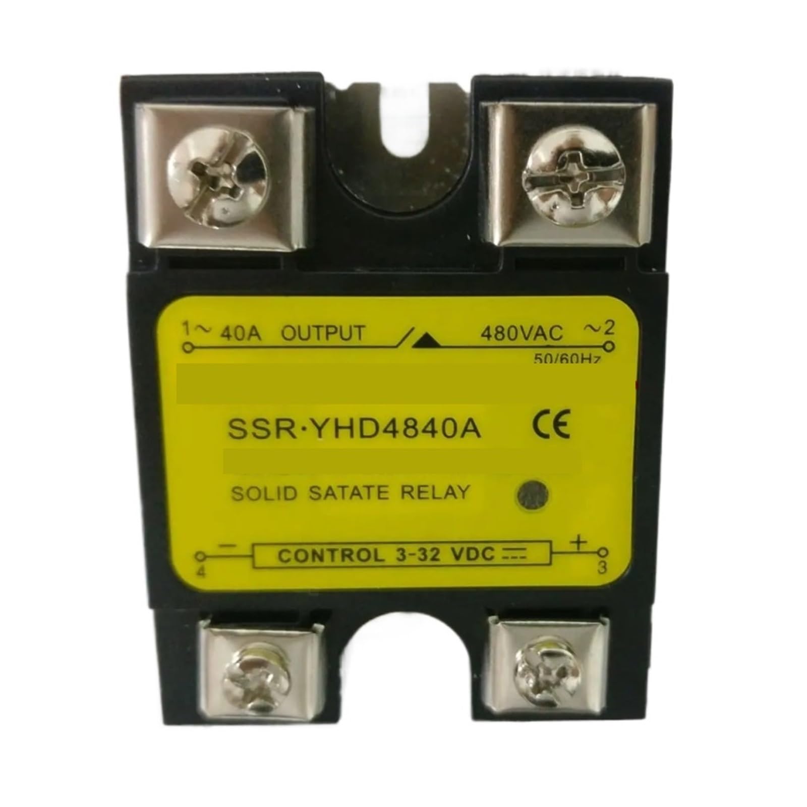 Relais statique YHD4840A 40A commutation silencieuse 480V AC monophasé