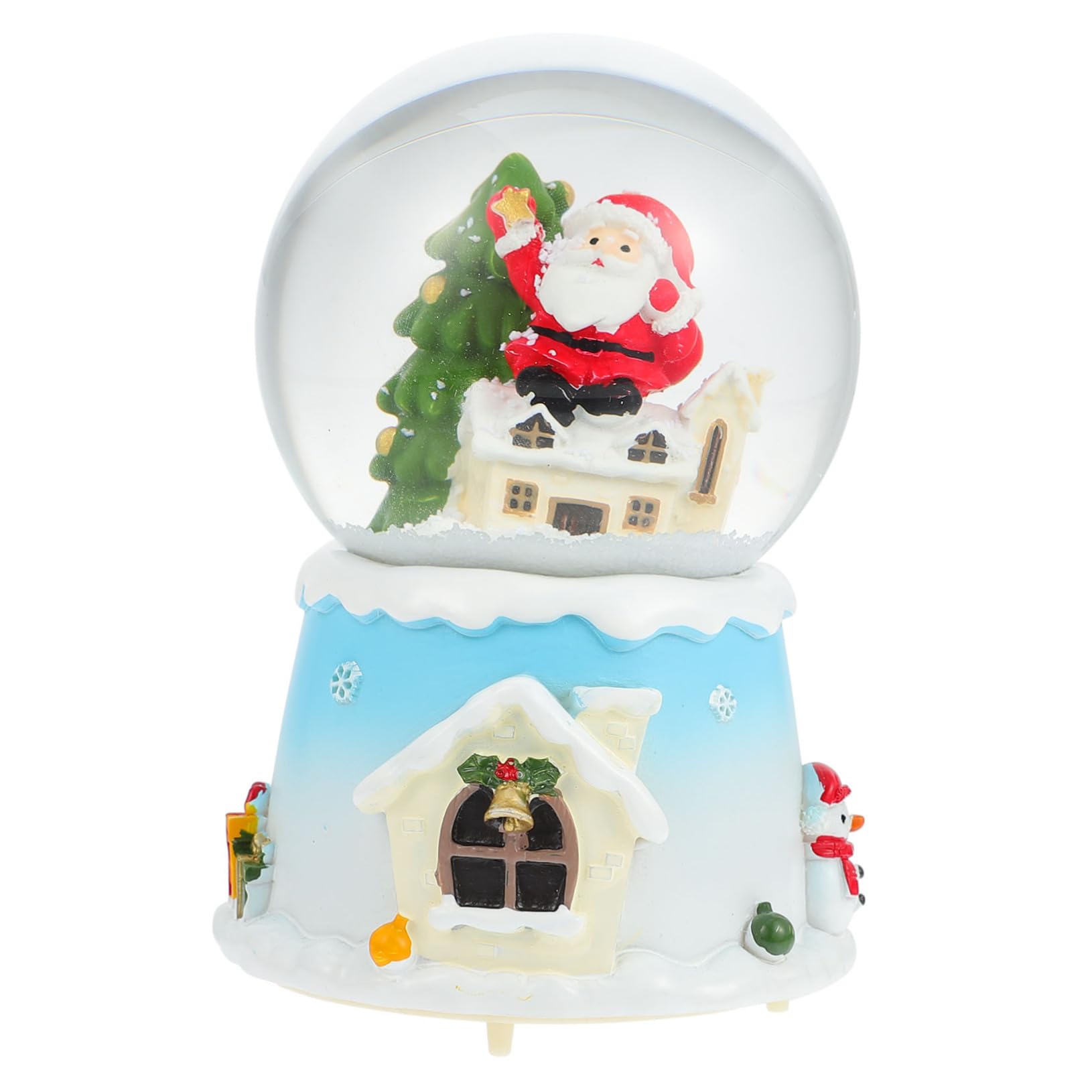 Caja musical navideña de resina para revivir la magia de la Navidad