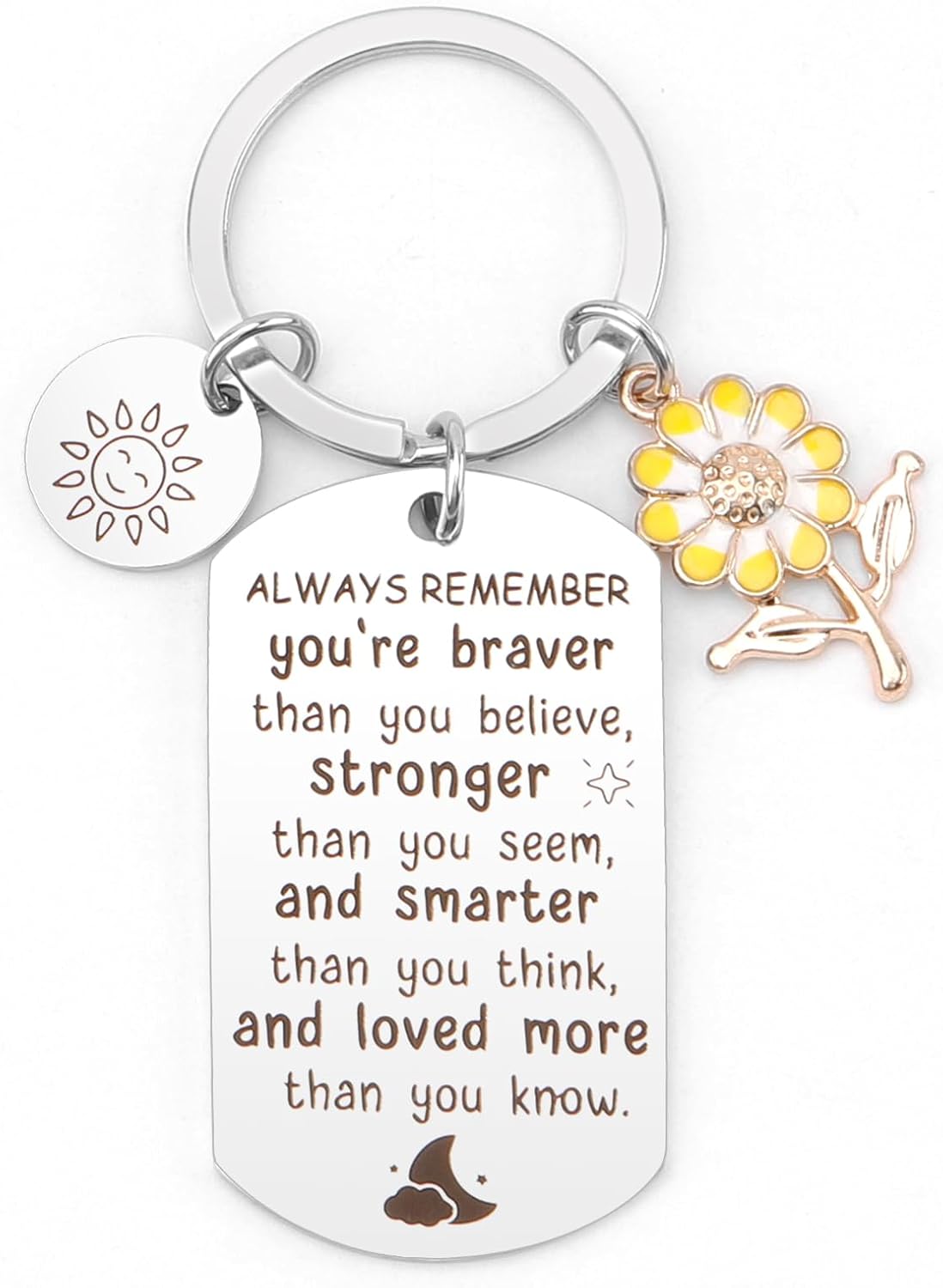 Inspirational Gifts for Women Men Christmas Encouragement Motivational Positive Meaningful Gifts Keychain