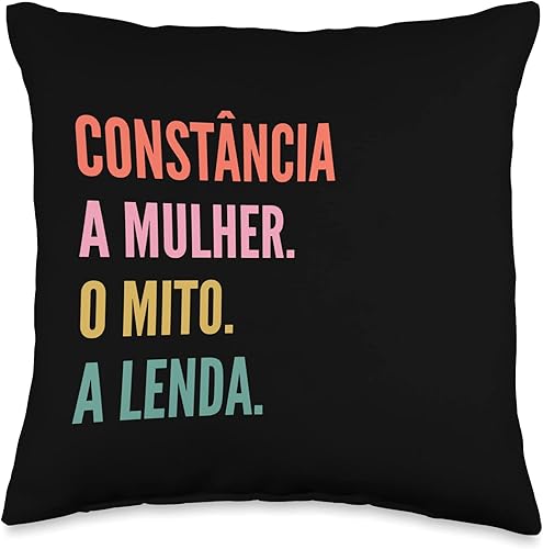 Funny Portuguese First Name Design - Constância Throw Pillow