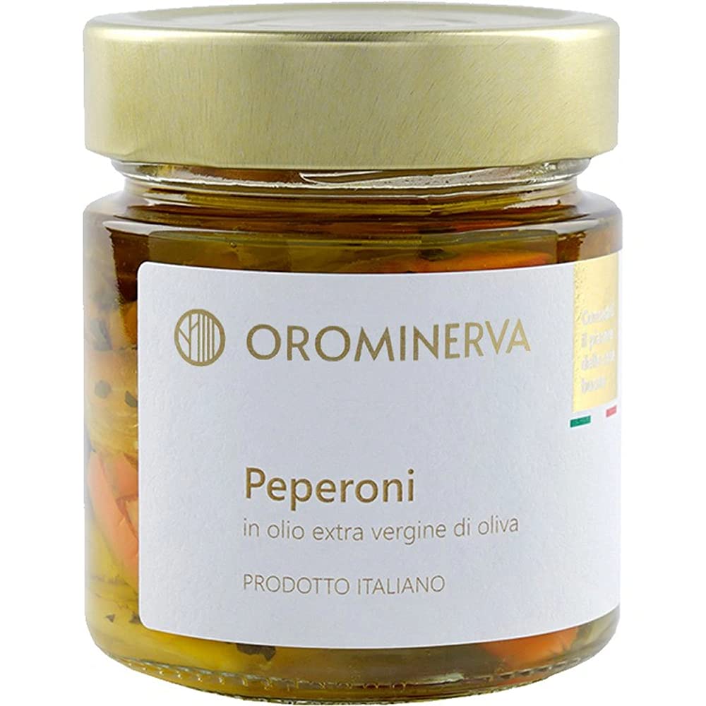 OROMINERVA - Box Territorio - Confezione regalo alimentare con prodotti tipici, specialità italiane sott'olio: asparagi, carciofini, melanzane, peperoni, zucchine, cipolla bianca di Isernia.