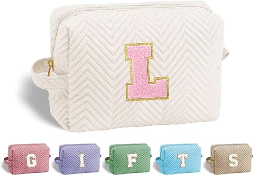 Miniatura 9 de YOOLIFE Valentines Day Gifts for Her - Small Makeup Bag Travel Toiletry Bag Cosmetic Bag Initial Make Up Bags for Women Makeup Bag Organizer
