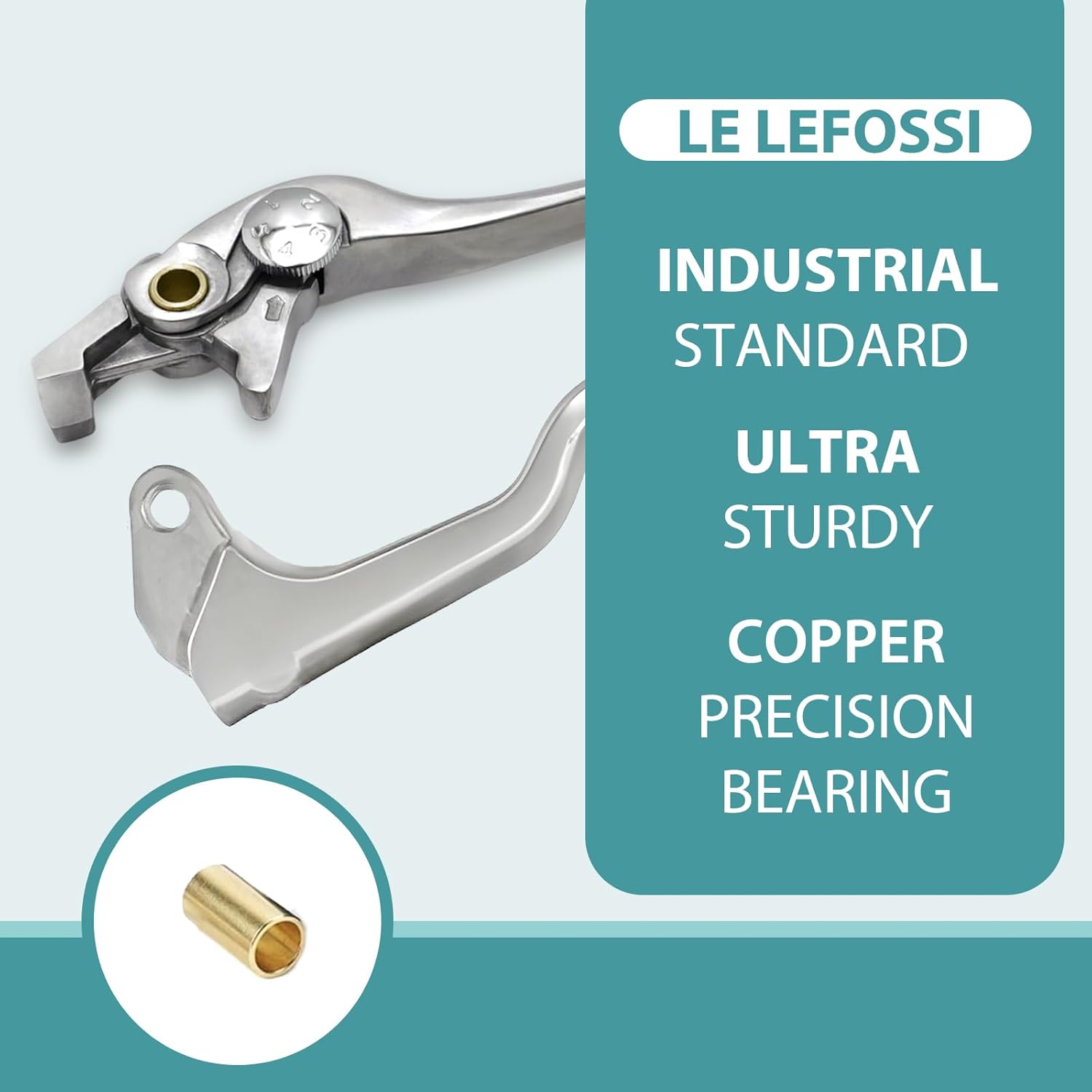 Premium Aluminum Motorcycle Brake & Clutch Lever Compatiable with Suzuki GSR 750 2011-2012 GSR 650 2006-2011 DL650 V-Strom 2004-2006 SFV650 Gladius 2009-2012 - Safety Smooth Brake, Polished