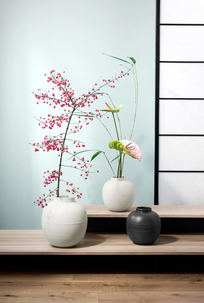 Amazon.co.jp: ASA 陶器 フラワーベース オブジェ 高さ29cm Japandi