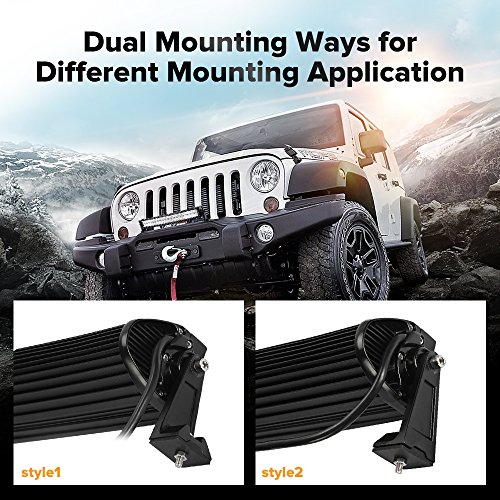 Auxmart Light Bar Side Brackets Universal Side Mounting Brackets Kit For Universal Light Bar Double Row Straight Or Curved Led Light Bar (Pack Of 2) #TOP3