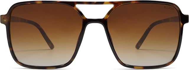 SOJOS Trendy Aviator Lunettes de soleil rétro carrées pour hommes femmes UV400 Lunettes de soleil mignonnes pour femmes SJ2327