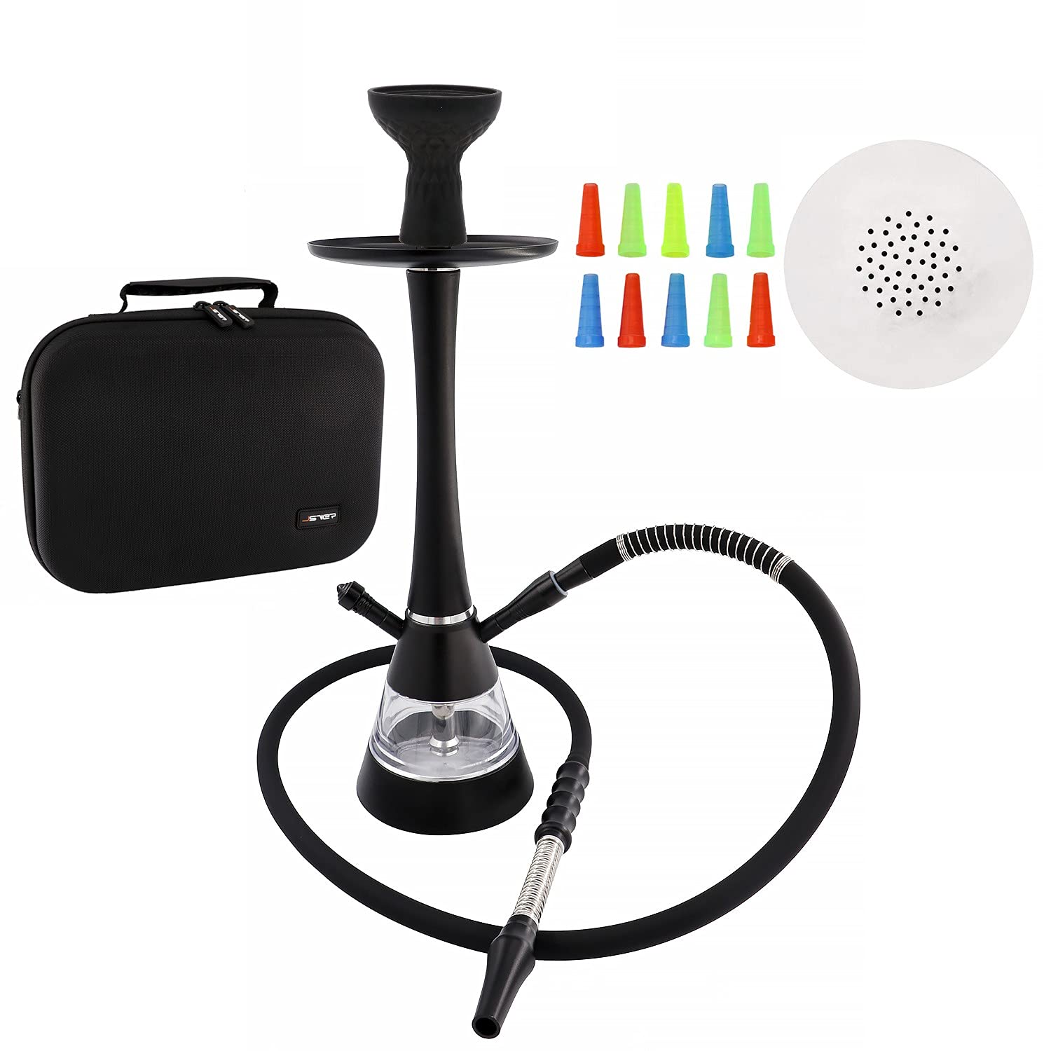 WOKHACH 20" Acrylic Hookah Complete Set,Deluxe Design Shisha Kit with