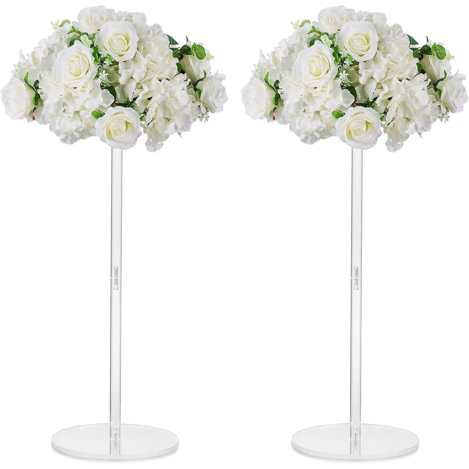 Wedding Flower Stand 2pcs Wedding Vases Centerpieces for Tables Tall Flower Vase Flowers Stand for Party Tables Decorations(80cm 2pcs)