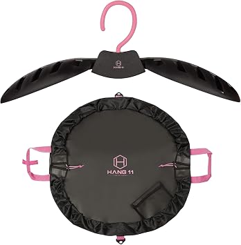Hang 11 Wetsuit Hanger & Wetsuit Changing Mat - Wetsuit Bag, Surf Changing Mat, Waterproof Surf Bag, Wetsuit Changing Mat Bag, Wet suit Hangers, Drysuit hanger, Scuba Gear Hanger, Wetsuit Dryer
