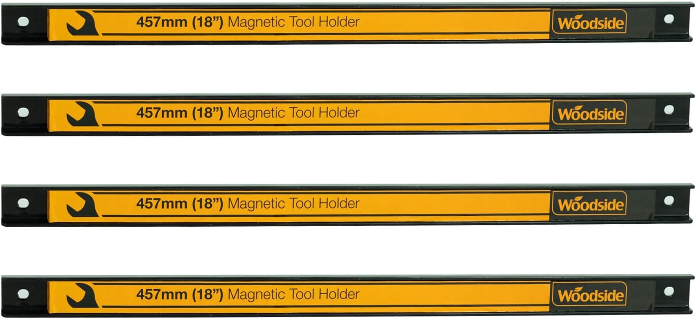 Garage Wall Tool Holder, 18”/46cm Heavy Duty Powerful Magnetic Strip (pack of 4)