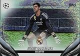 2023-24 TOPPS UEFA CLUB COMPETITIONS JADE EDITION FOIL #100 THIBAUT COURTOIS REAL MADRID C.F. SOCCER OFFICIAL TRADING CARD OF SOCCER