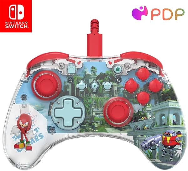PDP REALMz Wired LED Light-up Pro Controller: Knuckles For Nintendo Switch & Nintendo Switch - OLED Model - 1