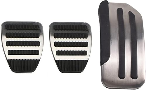 Miniatura 2 de Pedal Pad Cover, for Nissan March Maxima Juke Pulsar Leaf 2019, Stainless Steel Fuel Brake Footrest Pedal