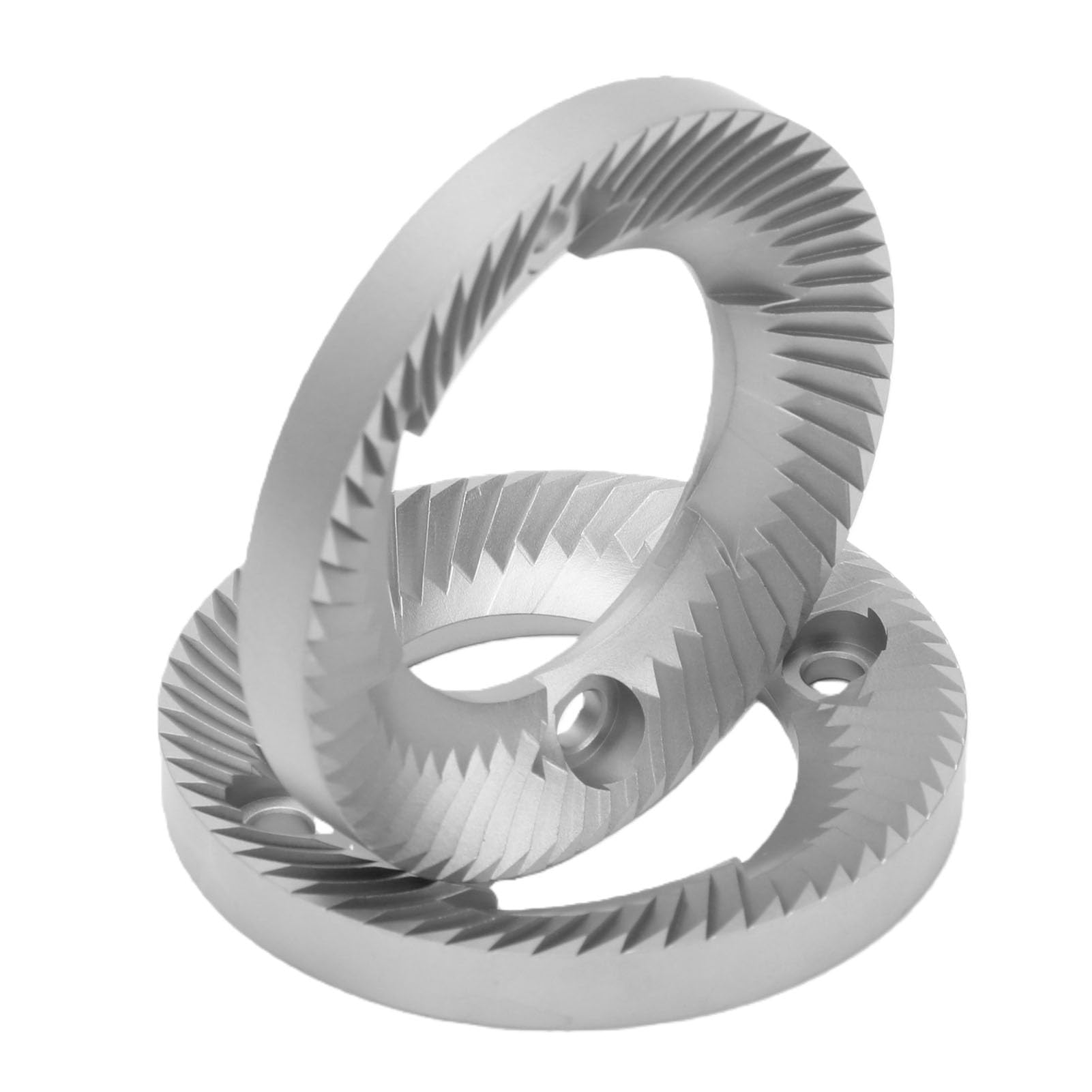 Tangxi Molinillo de café de 60MM, Repuesto de Rebabas Planas para Molienda Consistente, Acero Inoxidable, Alto Rendimiento, 2 uds.