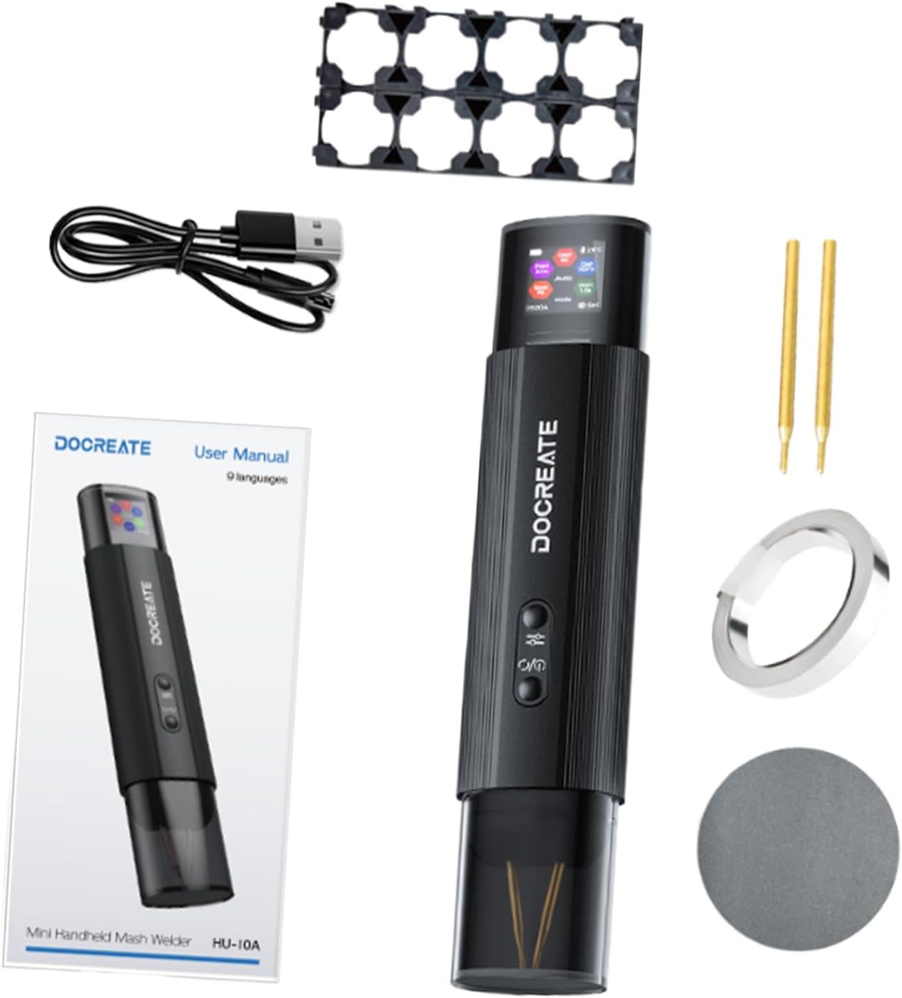 amleso 溶接機 ポータブル溶接機 手持ち溶接機 PP素材製 自動・手動モード付き 屋外DIYやバッテリーに最適