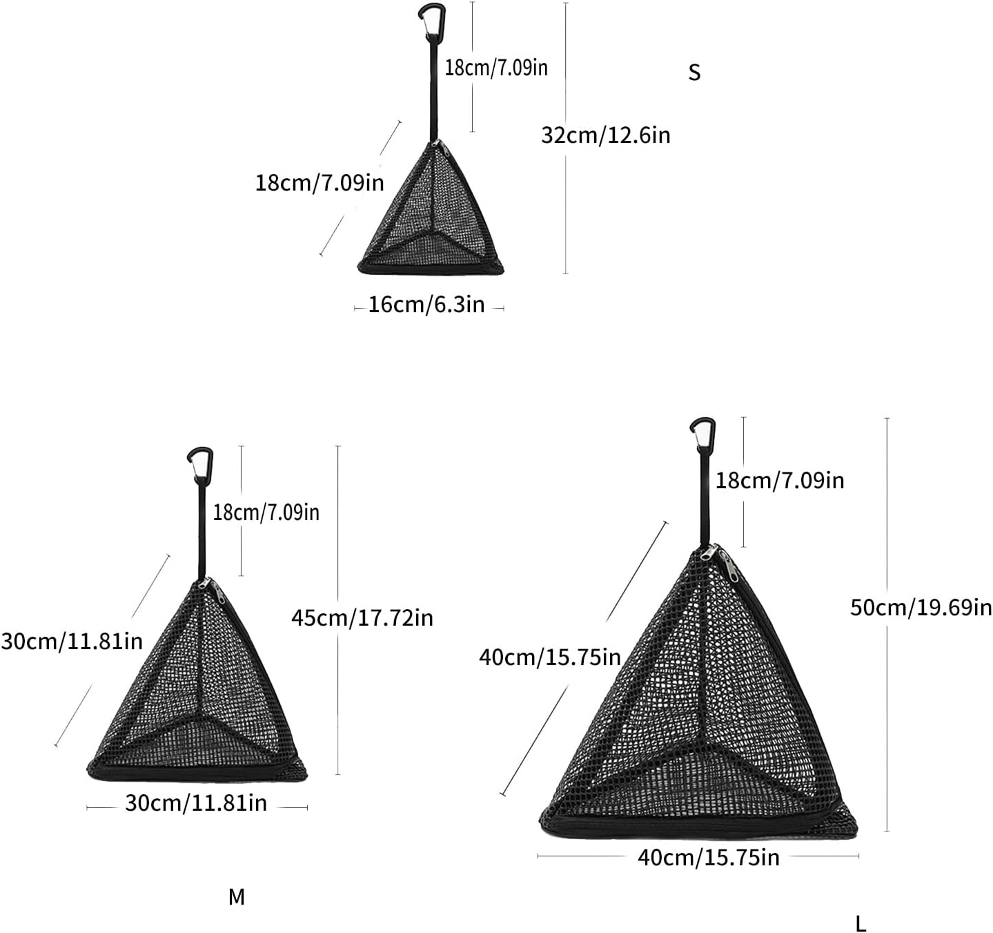 Triangles Shape Hanging Net Food Drying Net Outdoor Hanging Triangles for Holding Camping Gear Picnics Equipment Storage