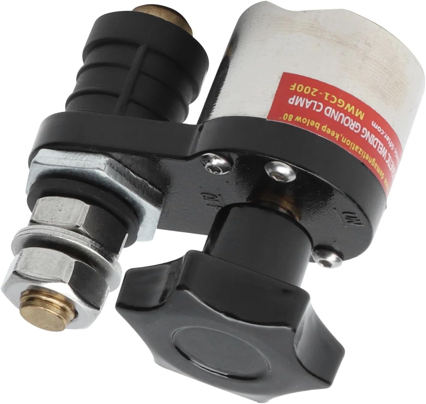 Magnetic Welding Ground Clamp On Off Adjustable Switchable Holder Grounding Magnet Connector 1Pcs(200F)