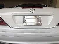 Vista 7 de Soporte para placa de matrícula de parachoques trasero para Mercedes-Benz - Kit de soporte de placa para Mercedes-Benz 2005-2025 - Acero inoxidable