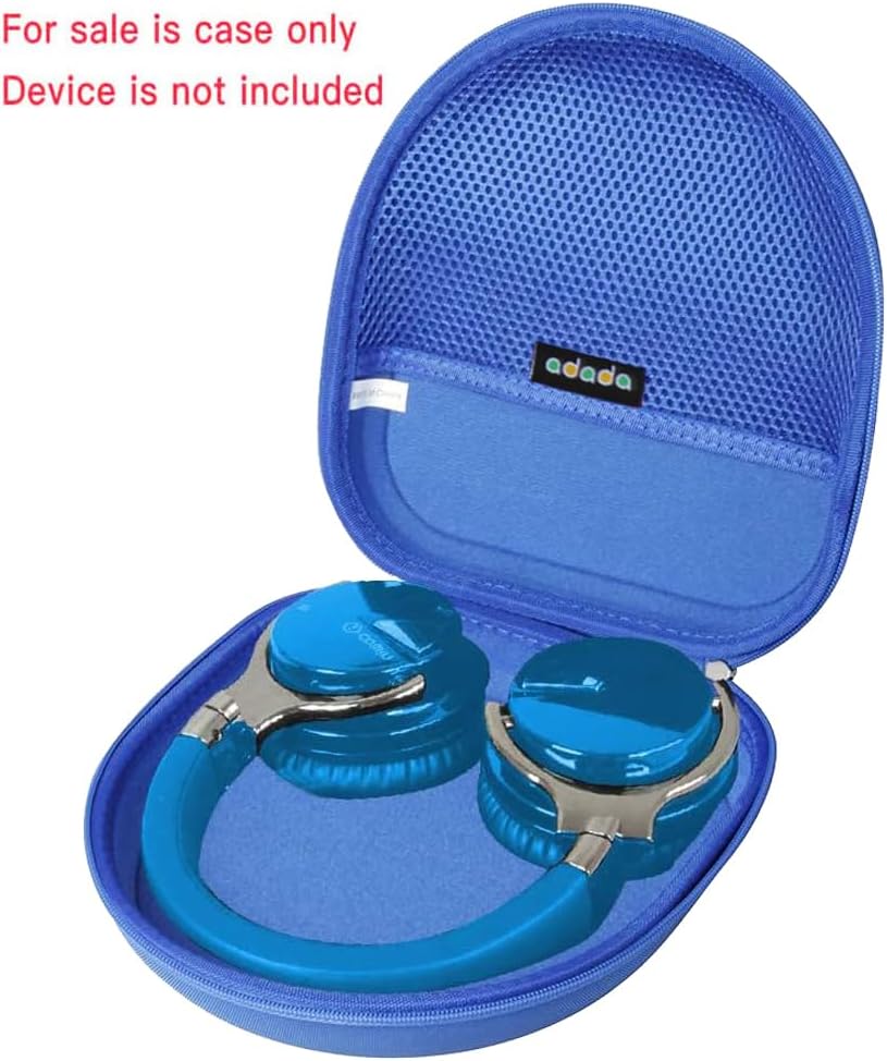 Adada Hard Travel Case for Active Noise Cancelling Bluetooth Headphones - Silensys, PurelySound, MOVSSOU, COWIN, Tapela, Audonia E7 (Blue) - Image 2