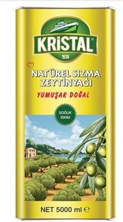 Kristal Soğuk Sıkım Naturel Sızma Zeytinyağı