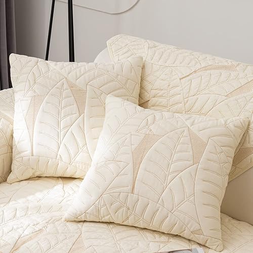 Miniatura 48 de Funda de Sofá Estilo Granja Color Sólido Neutro Funda de Sofá de Algodón Suave Acolchado Fundas para Sofá Seccional Antideslizante Lavable Forro de