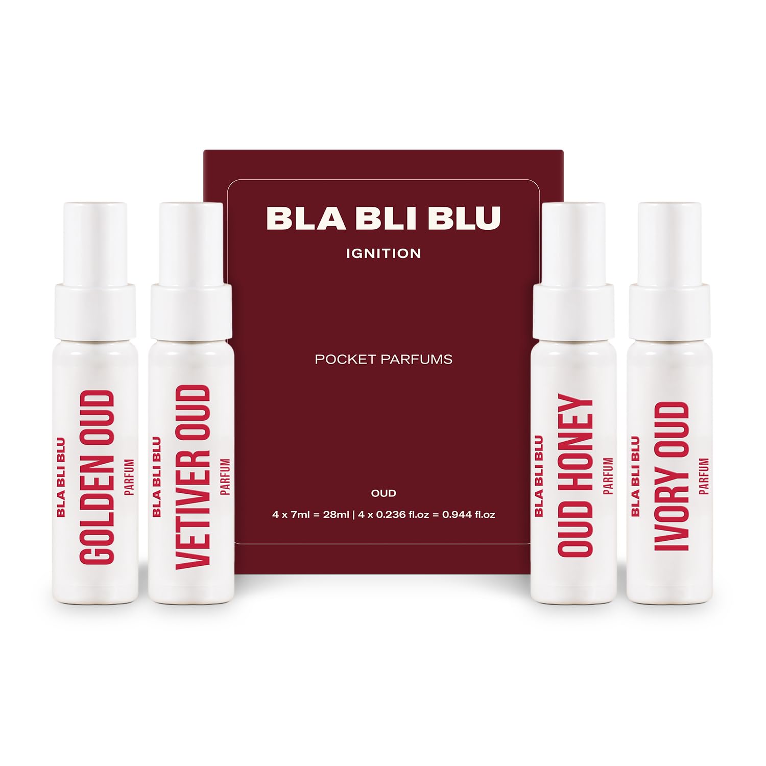 BLABLIBLU IGNITION Travel Pocket Parfum Oud Trial Set for Men & Woman|4x7ml|Long-Lasting Parfum Fragrances - better than EDP, EDT & EDC|Perfume For Man & Woman-image-5