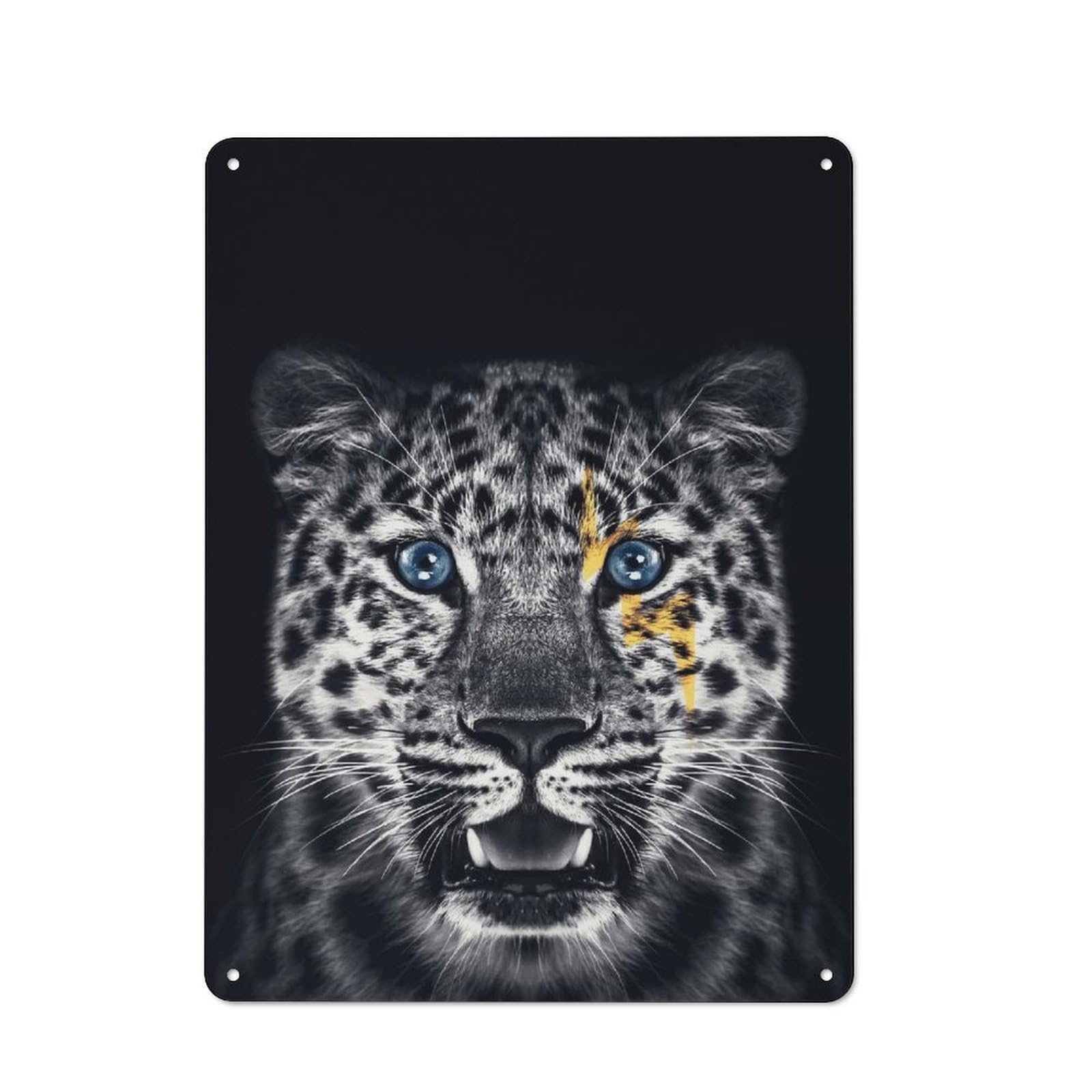 Junmoney Style-8 Tin Wall Plaque 40X30cm With Jaguar For Café Or Home Bar, New-Space Wall Decor For Hospitality Decor Collectors