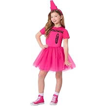 InSpirit Designs Crayola Box Kids Pink Dress Costume