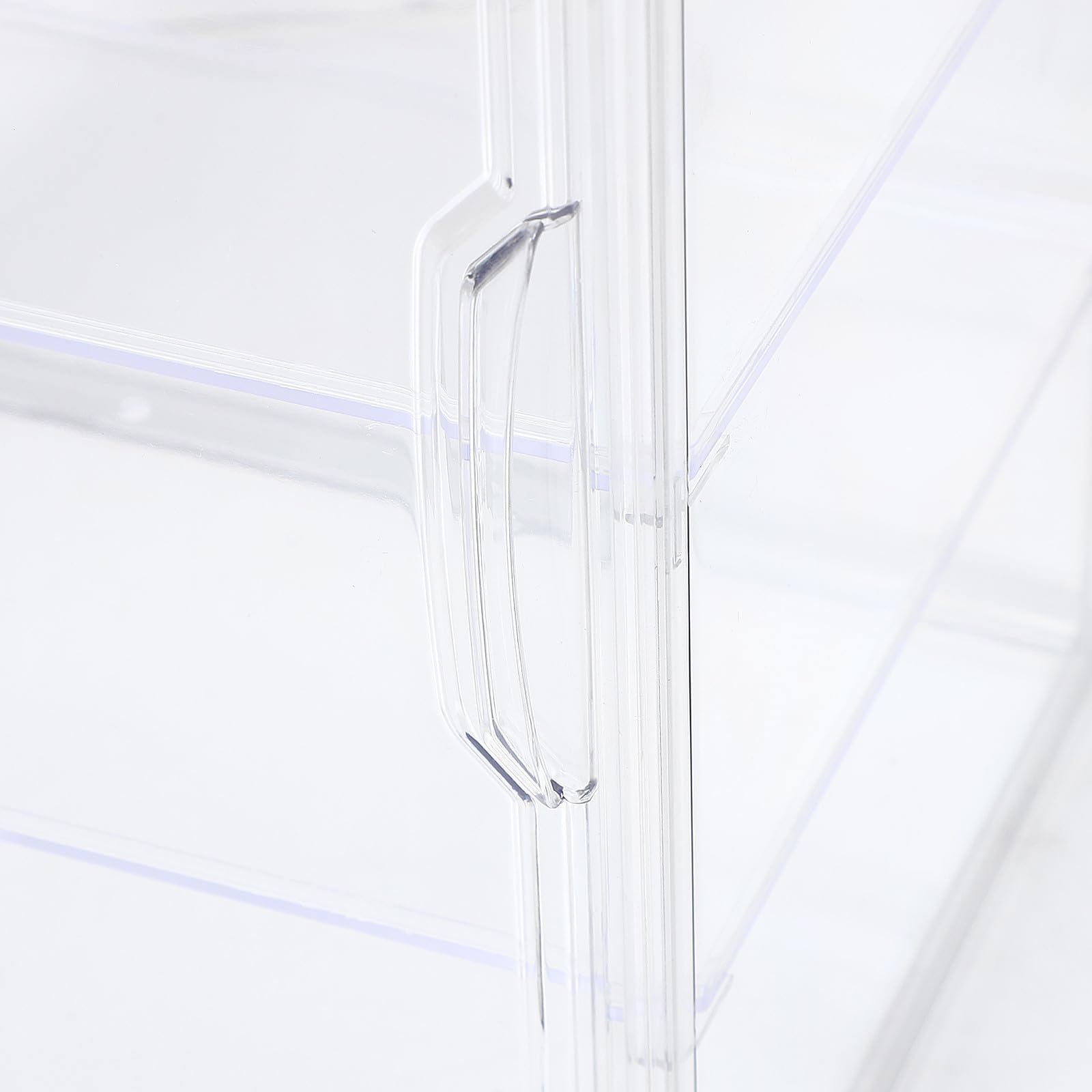 Expositor para Encimera de Cocina 4 Niveles Ajustables Transparente con Puerta Magnética Vitrina para Pasteles y Panadería Grande 36X27X22 CM Expositor Funcional para Repostería