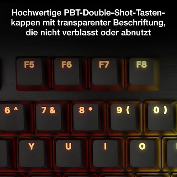 be quiet! Dark Mount Silent Linear UK ISO Gaming Keyboard 8 Display Caps Media Dock hot-swappable number pad lubricated mechanical buttons 3 layers of insulation double-shot keycaps ARGB