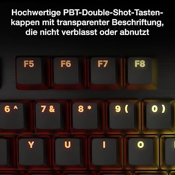be quiet! Dark Mount Silent Linear UK ISO Gaming Keyboard 8 Display Caps Media Dock hot-swappable number pad lubricated mechanical buttons 3 layers of insulation double-shot keycaps ARGB