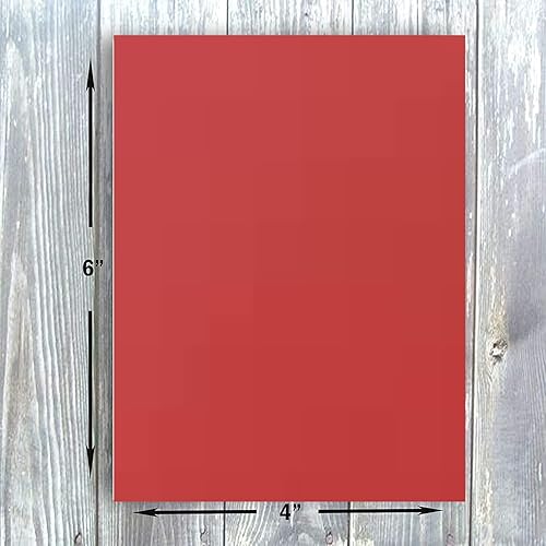 Hamilco Papel de cartulina de color para álbumes de recortes, papel de cartulina de 4 x 6 pulgadas, cubierta de 65 libras, paquete de 100 unidades