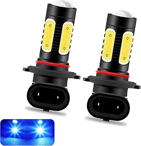 Yumfugu Pack-2 - Bombillas LED 9005 para automóvil, con cuentas COB de alto brillo, luces antiniebla delanteras LED de 6000 K, Plug and Play,