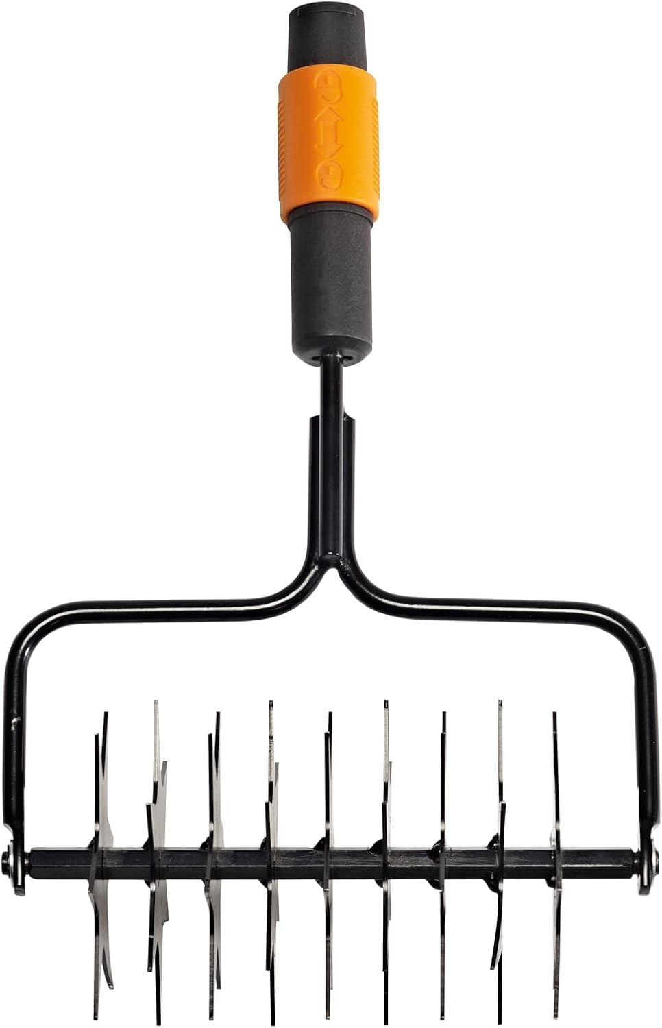 Fiskars Star Tiller, Tool Head, Width: 17 cm, Steel, Black/Orange, QuikFit, 1000689