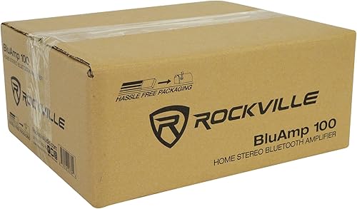 Miniatura 7 de Rockville BLUAMP 100 Amplificador Bluetooth estéreo para el hogar con entrada USBmicrófono+salida RCA