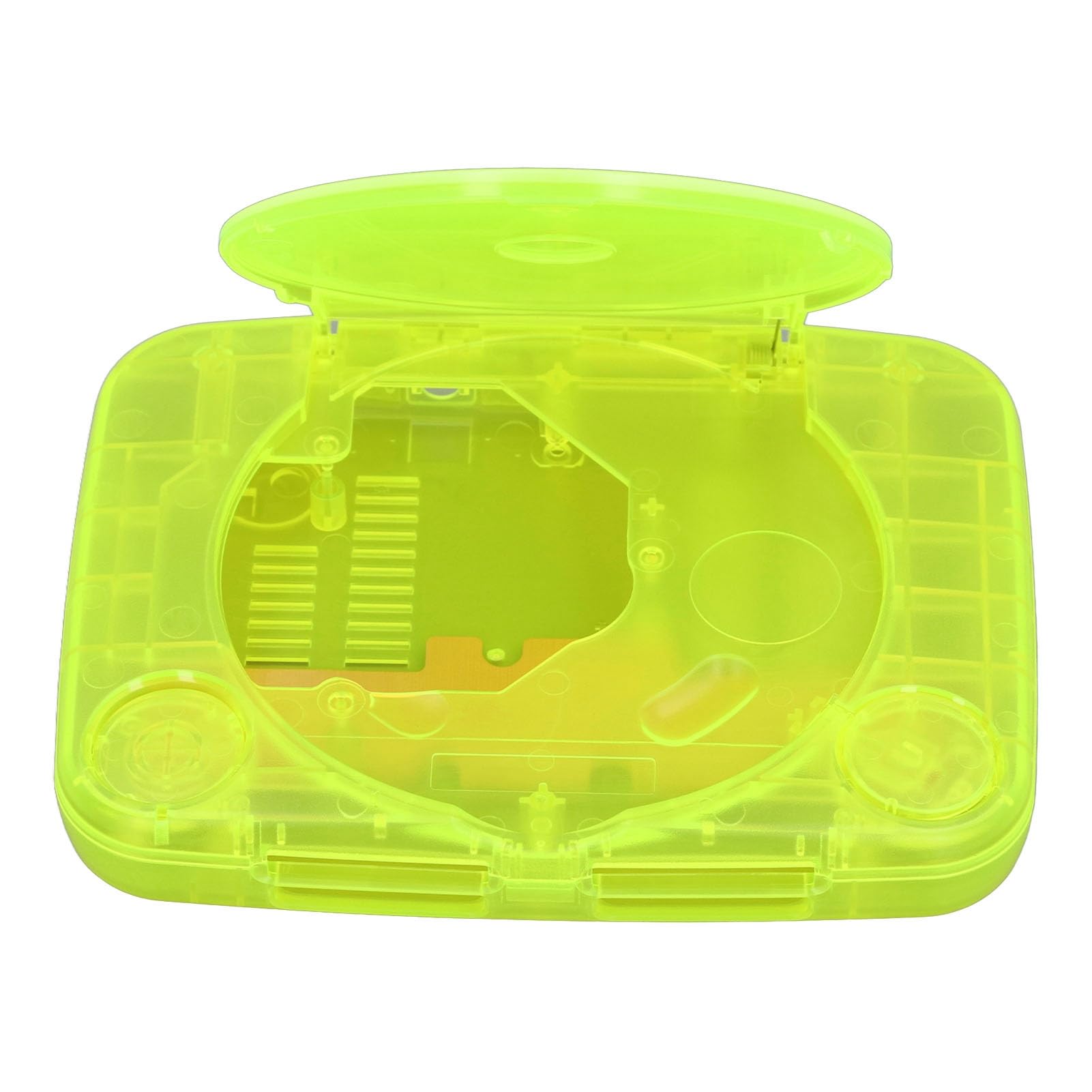 Guscio di ricambio traslucido per , custodia di ricambio per console, custodia in plastica ABS stile retrò con kit completo, compatibile con SCPH 001 SCPH 101 SCPH 102 SCPH 103 (Verde trasparente)