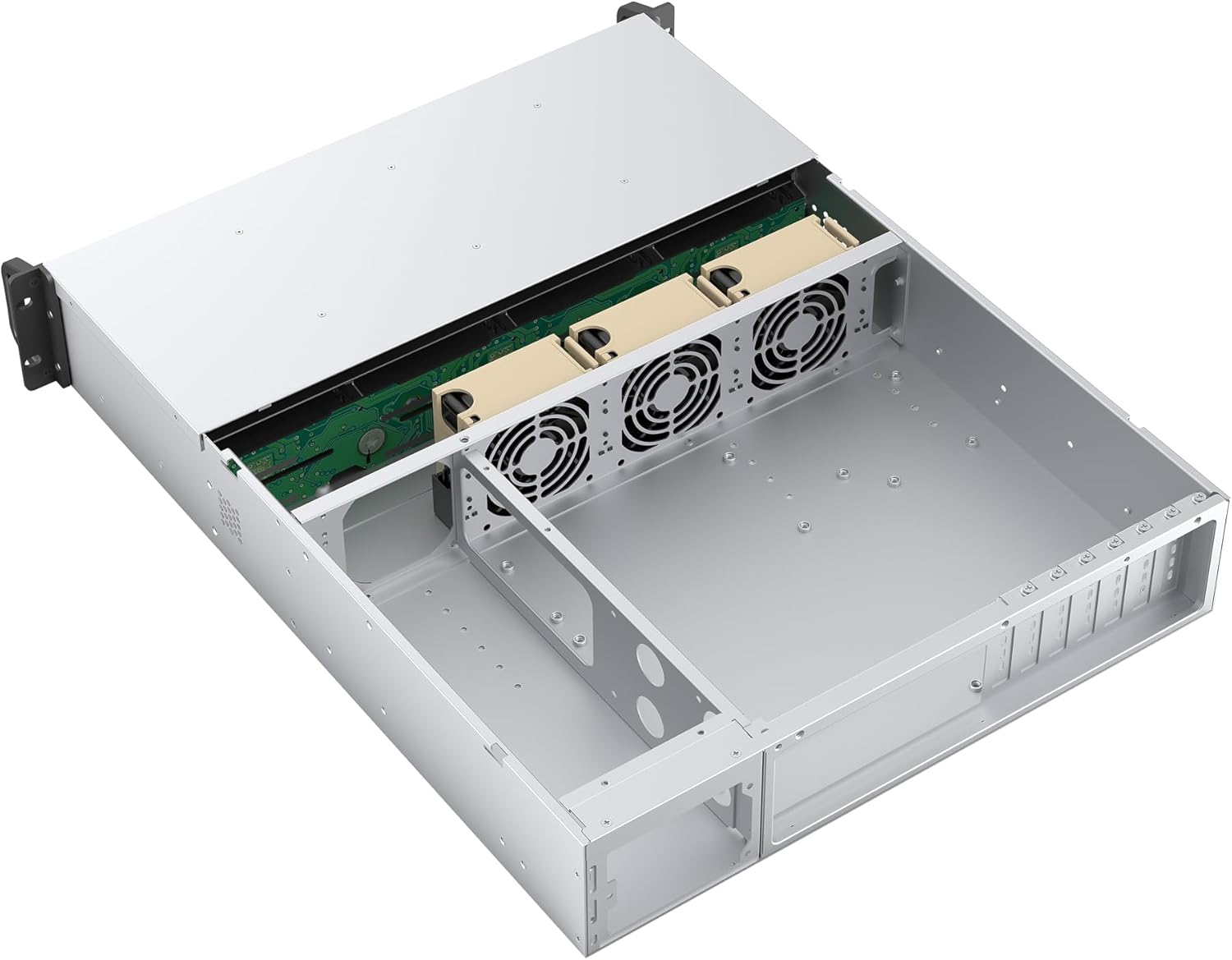 Rosewill 2U Rackmount Server Chassis | Supports up to 8 3.5" 12Gbps Hot Swap SATA/SAS | E-ATX Compatible | 2U/CRPS PSU | 3 x 8038 PWM Fan | USB 3.2 Type-C | RSV-H208