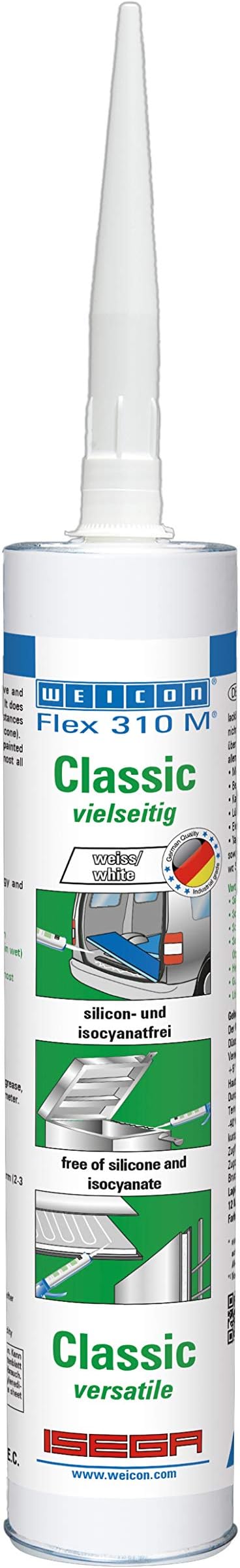WEICON Flex 310 M� Classic MS-Polymer 310 ml white elastic 1-component adhesive