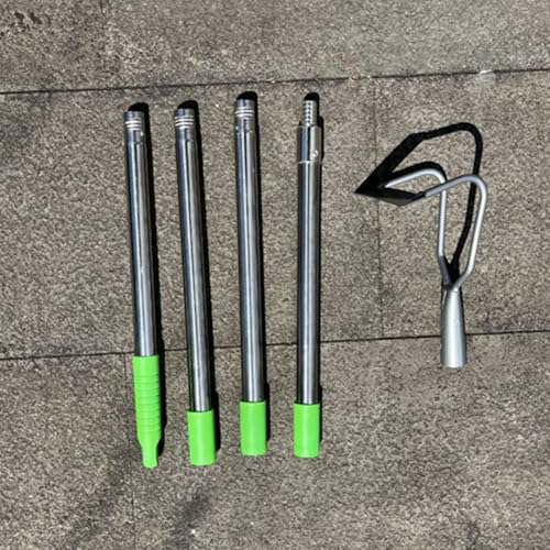 Binette de jardin avec poteaux réglables en acier pour enlever l'herbe