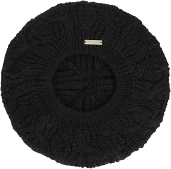 Seeberger Uni Knit Beret Women Black One Size